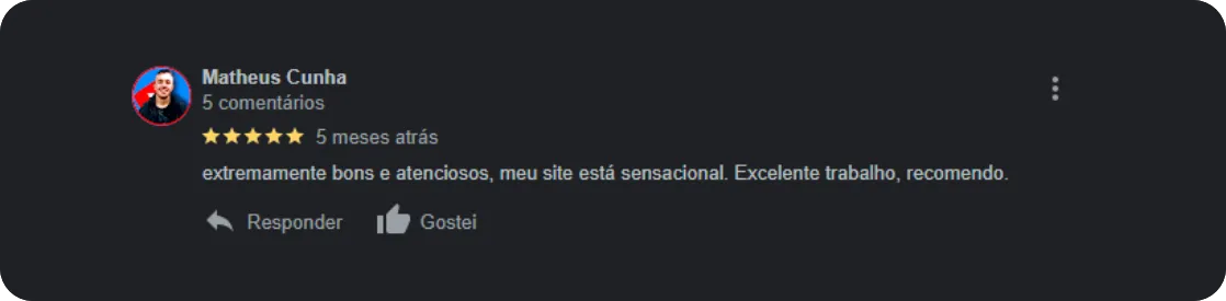 Avaliação Google