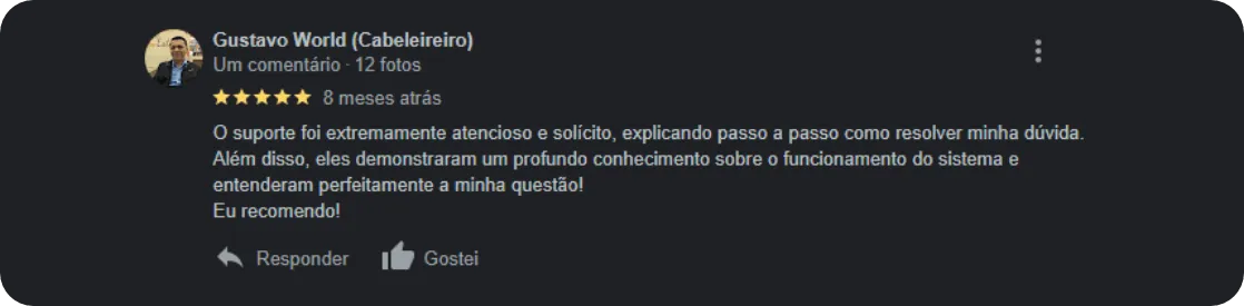 Avaliação Google