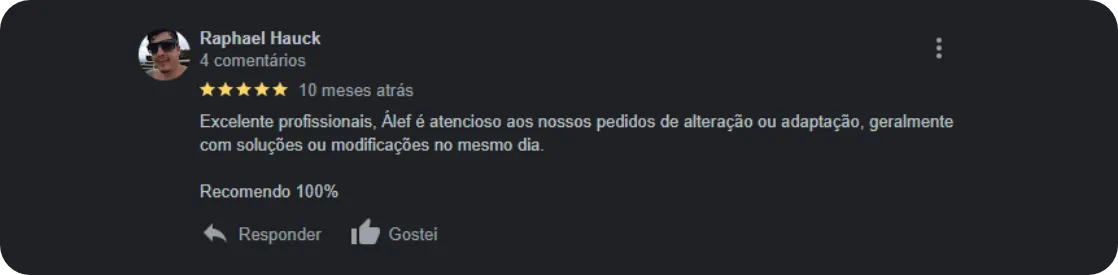 Avaliação Google